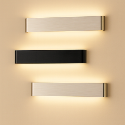 Applique Murale LED en Aluminium Brossé – Design Moderne