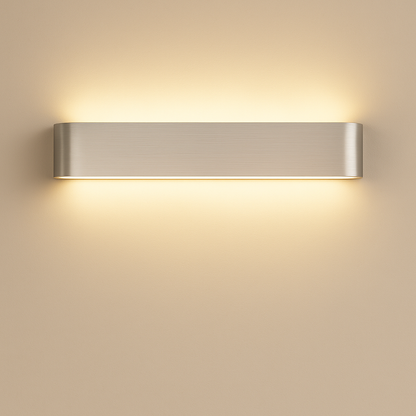 Applique Murale LED en Aluminium Brossé – Design Moderne