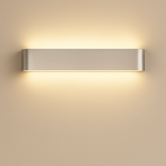 Applique Murale LED en Aluminium Brossé – Design Moderne